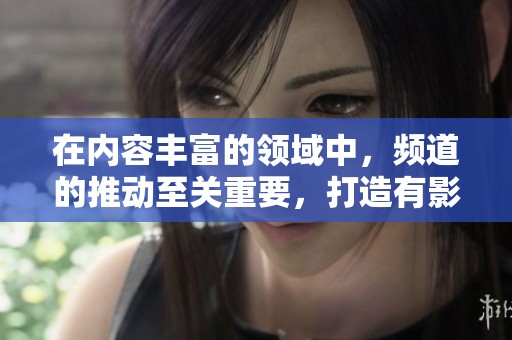 在内容丰富的领域中，频道的推动至关重要，打造有影响力的品牌才能实现成功