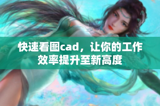 快速看图cad，让你的工作效率提升至新高度