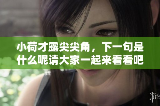 小荷才露尖尖角，下一句是什么呢请大家一起来看看吧