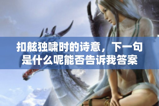 扣舷独啸时的诗意，下一句是什么呢能否告诉我答案