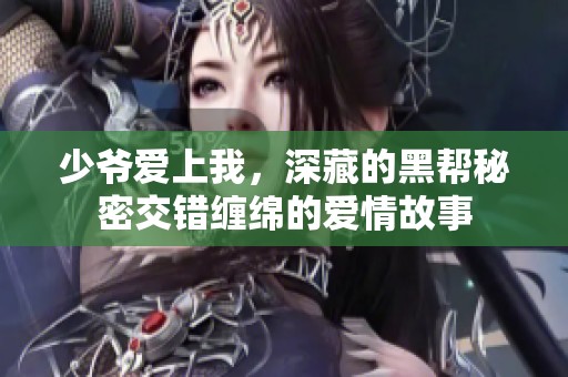少爷爱上我，深藏的黑帮秘密交错缠绵的爱情故事