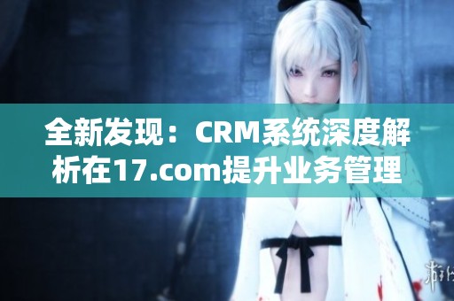 全新发现：CRM系统深度解析在17.com提升业务管理的关键作用