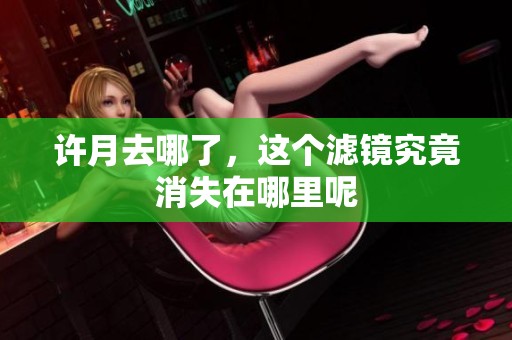 许月去哪了，这个滤镜究竟消失在哪里呢