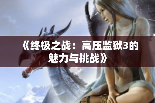 《终极之战：高压监狱3的魅力与挑战》