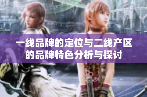 一线品牌的定位与二线产区的品牌特色分析与探讨