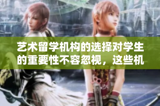 艺术留学机构的选择对学生的重要性不容忽视，这些机构能提供专业指导与帮助