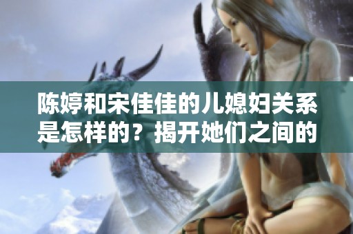 陈婷和宋佳佳的儿媳妇关系是怎样的？揭开她们之间的故事与秘密