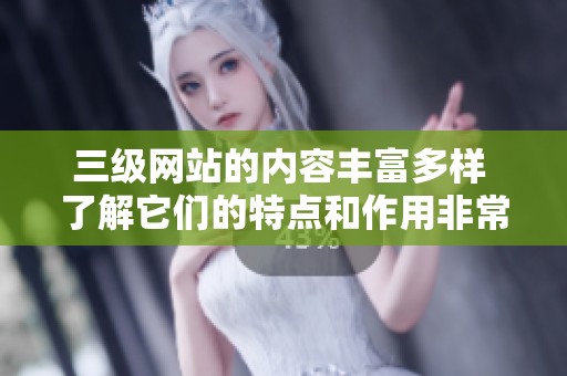 三级网站的内容丰富多样 了解它们的特点和作用非常重要
