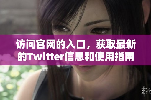 访问官网的入口，获取最新的Twitter信息和使用指南