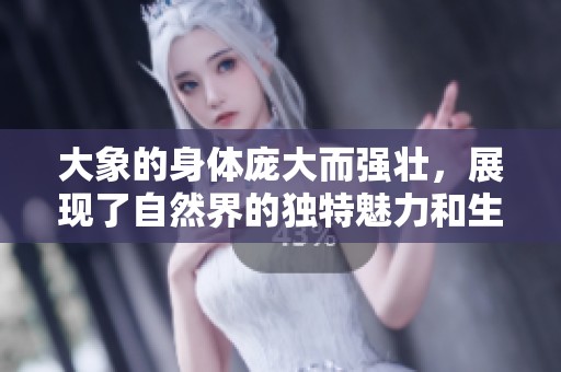 大象的身体庞大而强壮，展现了自然界的独特魅力和生命力。