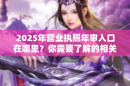 2025年营业执照年审入口在哪里？你需要了解的相关信息汇总