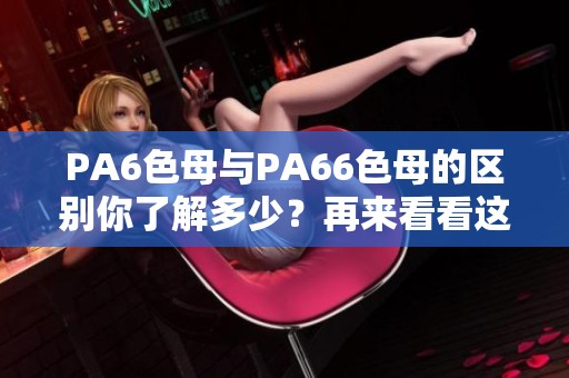 PA6色母与PA66色母的区别你了解多少？再来看看这两者是怎么读的。