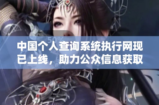 中国个人查询系统执行网现已上线，助力公众信息获取新方式