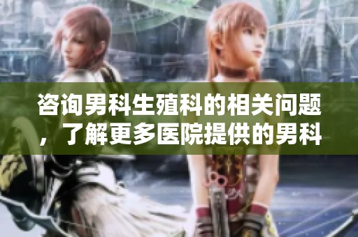 咨询男科生殖科的相关问题，了解更多医院提供的男科服务和治疗方案