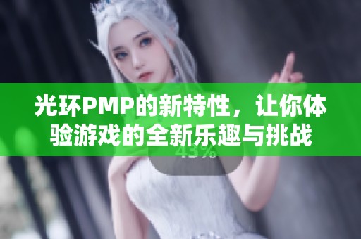 光环PMP的新特性，让你体验游戏的全新乐趣与挑战