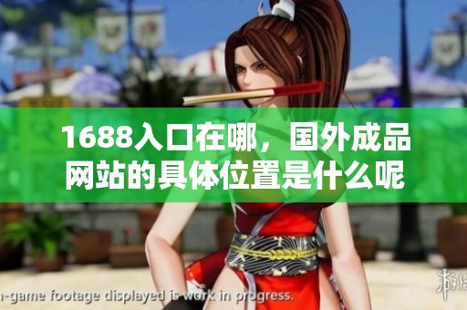 1688入口在哪，国外成品网站的具体位置是什么呢
