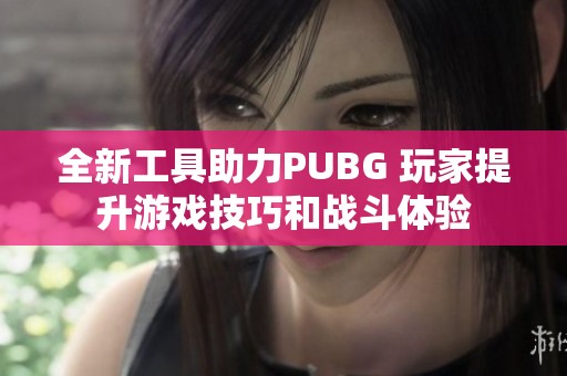 全新工具助力PUBG 玩家提升游戏技巧和战斗体验