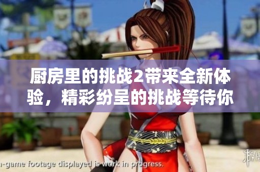 厨房里的挑战2带来全新体验，精彩纷呈的挑战等待你来参与！