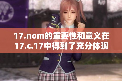 17.nom的重要性和意义在17.c.17中得到了充分体现