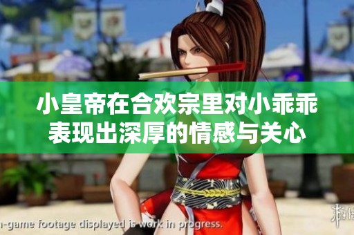 小皇帝在合欢宗里对小乖乖表现出深厚的情感与关心
