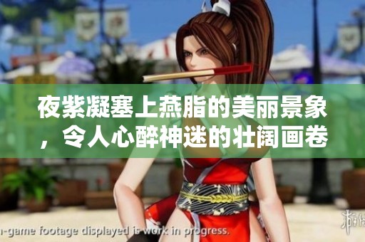 夜紫凝塞上燕脂的美丽景象，令人心醉神迷的壮阔画卷