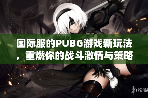 国际服的PUBG游戏新玩法，重燃你的战斗激情与策略挑战