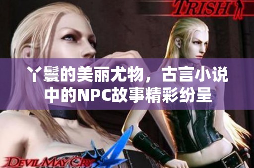 丫鬟的美丽尤物，古言小说中的NPC故事精彩纷呈