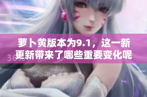 萝卜黄版本为9.1，这一新更新带来了哪些重要变化呢