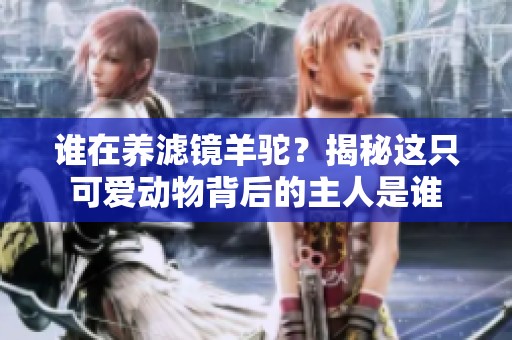 谁在养滤镜羊驼？揭秘这只可爱动物背后的主人是谁