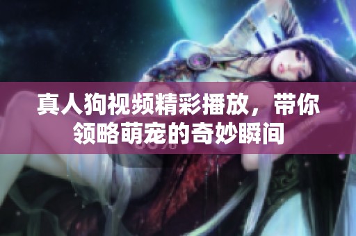 真人狗视频精彩播放，带你领略萌宠的奇妙瞬间