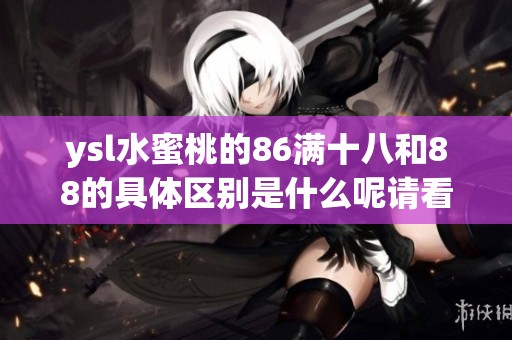 ysl水蜜桃的86满十八和88的具体区别是什么呢请看下文解析