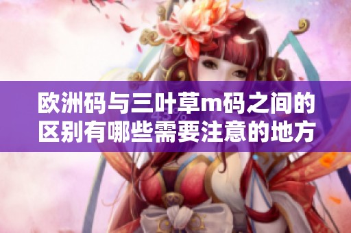 欧洲码与三叶草m码之间的区别有哪些需要注意的地方呢