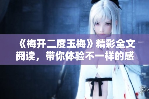 《梅开二度玉梅》精彩全文阅读，带你体验不一样的感动与故事魅力
