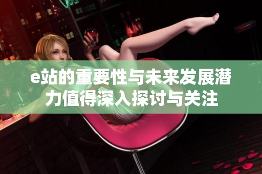 e站的重要性与未来发展潜力值得深入探讨与关注