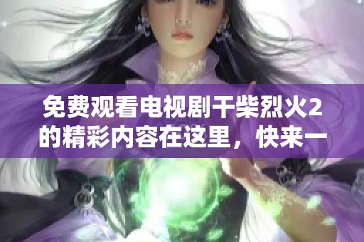 免费观看电视剧干柴烈火2的精彩内容在这里，快来一起体验吧！