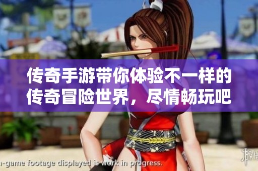 传奇手游带你体验不一样的传奇冒险世界，尽情畅玩吧！