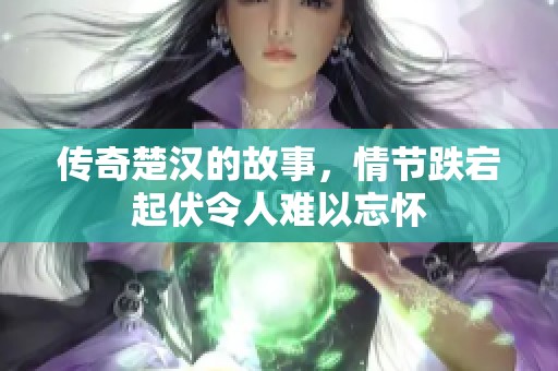 传奇楚汉的故事，情节跌宕起伏令人难以忘怀