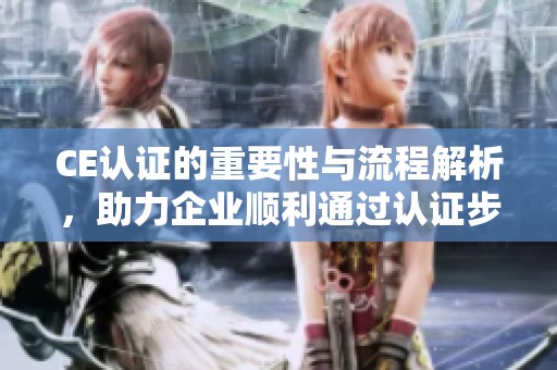 CE认证的重要性与流程解析，助力企业顺利通过认证步骤