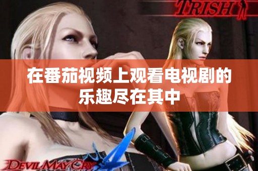 在番茄视频上观看电视剧的乐趣尽在其中