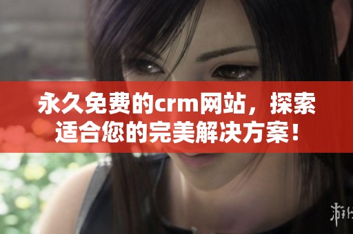 永久免费的crm网站，探索适合您的完美解决方案！