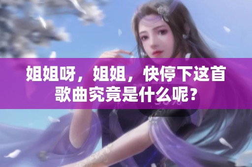 姐姐呀，姐姐，快停下这首歌曲究竟是什么呢？