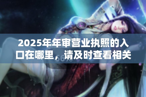 2025年年审营业执照的入口在哪里，请及时查看相关信息和步骤