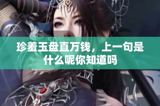 珍羞玉盘直万钱，上一句是什么呢你知道吗