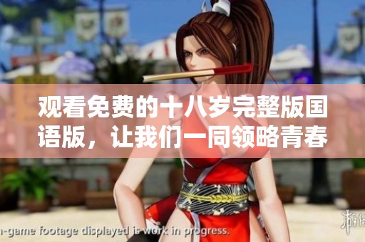 观看免费的十八岁完整版国语版，让我们一同领略青春的魅力与故事