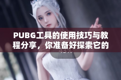 PUBG工具的使用技巧与教程分享，你准备好探索它的强大功能了吗？