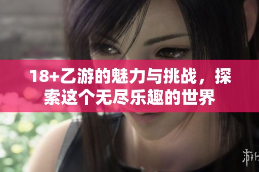 18+乙游的魅力与挑战，探索这个无尽乐趣的世界