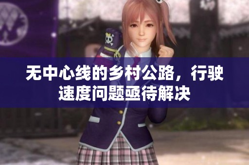 无中心线的乡村公路，行驶速度问题亟待解决