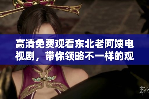 高清免费观看东北老阿姨电视剧，带你领略不一样的观剧体验