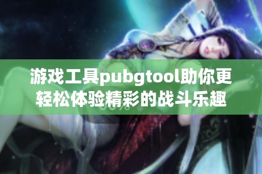 游戏工具pubgtool助你更轻松体验精彩的战斗乐趣