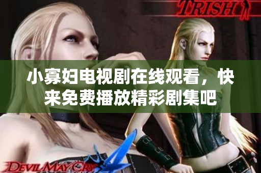 小寡妇电视剧在线观看，快来免费播放精彩剧集吧